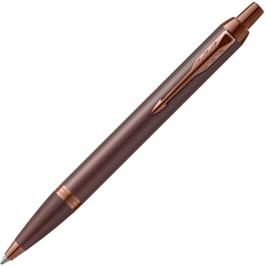Parker IM Monochrome Pen Set Ballpoint Medium with Fountain Pen Medium made of Steel Burgundy
