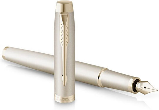 Parker Σετ Στυλό Ballpoint Medium με Πένα Medium Μπεζ (σε Χάρτινη Κασετίνα)