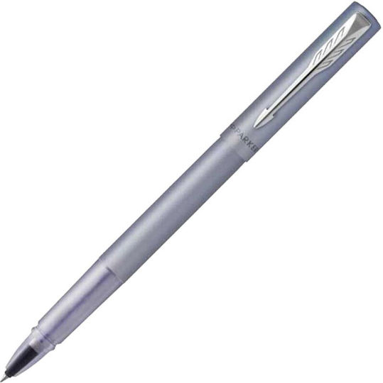 Parker Pen Set Rollerball/Ballpoint made of Steel Gray (in a paper cassette)