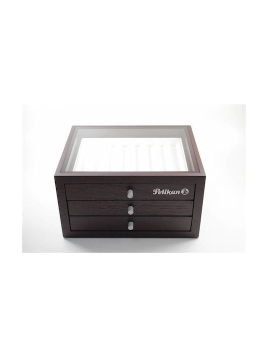 Pelikan Decorativ Pentru Birou Din Lemn 20x25x13,5 Cm În Culoare Maro