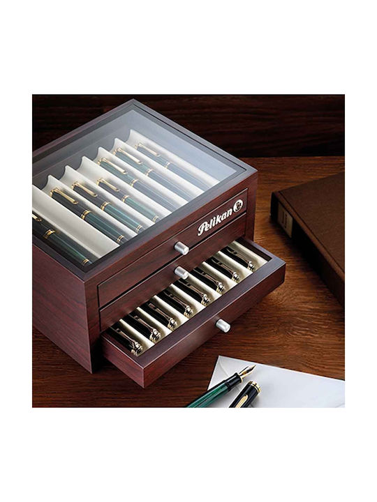 Pelikan Аксесоар За Бюро От Дърво 20x25x13.5см В Кафяв Цвят Pelikan Аксесоар За Бюро От Дърво 20x25x13.5см В Кафяв Цвят