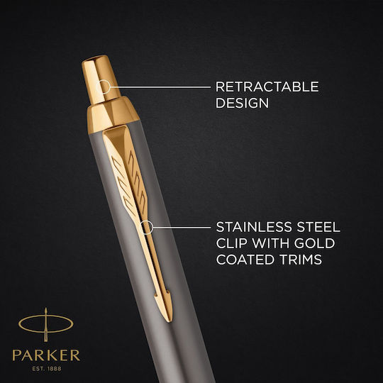 Parker IM Core Set Stilou Ballpoint Medium cu Peniță Medium Grey GT