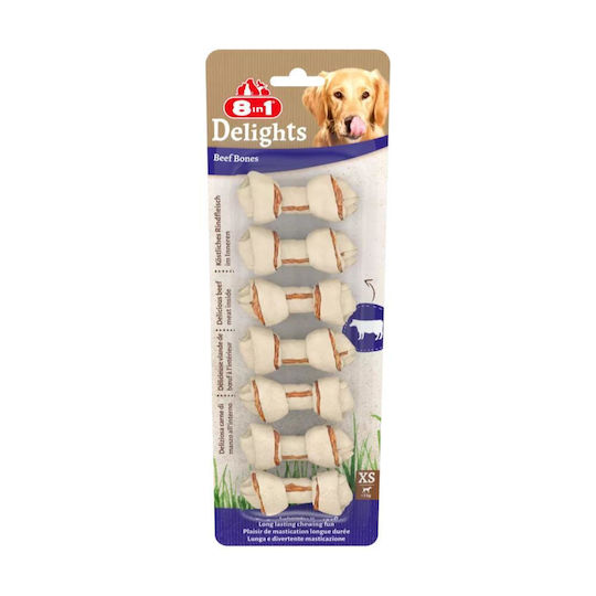 8in1 Delights Os Nod pentru câini Natural XSmall 84gr 7buc