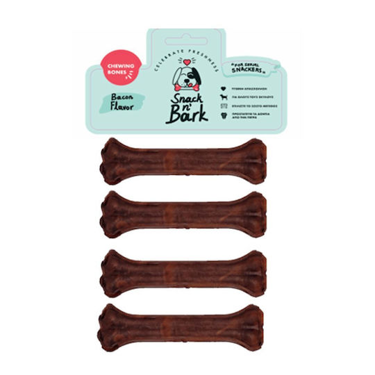 Snack n' Bark Bone Training for Dogs with Flavor Pork 10cm 4pcs