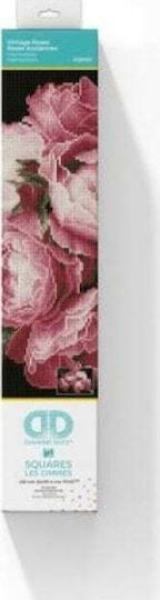 Diamond Dotz Vintage Roses Καμβάς Diamond Painting Κιτ