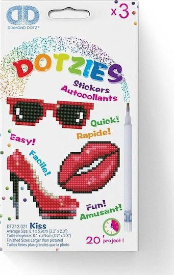 Diamond Dotz Kiss Sticker Diamond Painting Kit
