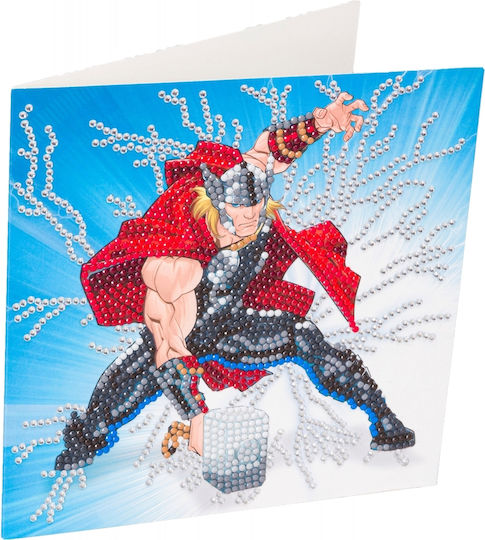 Детски занаяти Craft Buddy Thor 18x18см Кристална карта Cbcck-mcu906