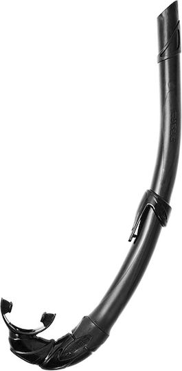 CressiSub Corsica Snorkel Black with Silicone Mouthpiece