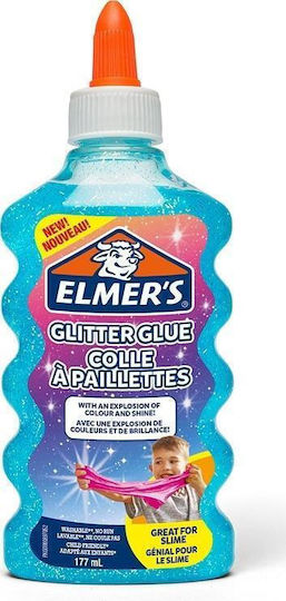 Elmer's Lipici Glitter Albastru 177ml