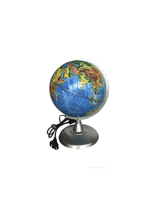 Justnote Illuminated World Globe Greek with Diameter 20cm