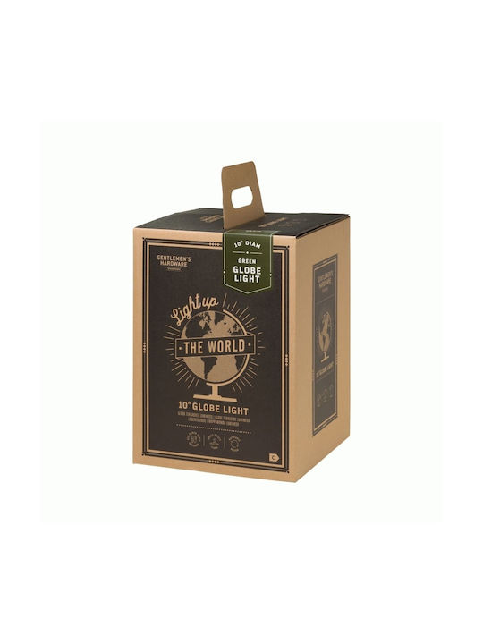 Gentlemen's Hardware Φωτιζόμενη Υδρόγειος Σφαίρα με Διάμετρο 25εκ. Brave New World Μαύρο