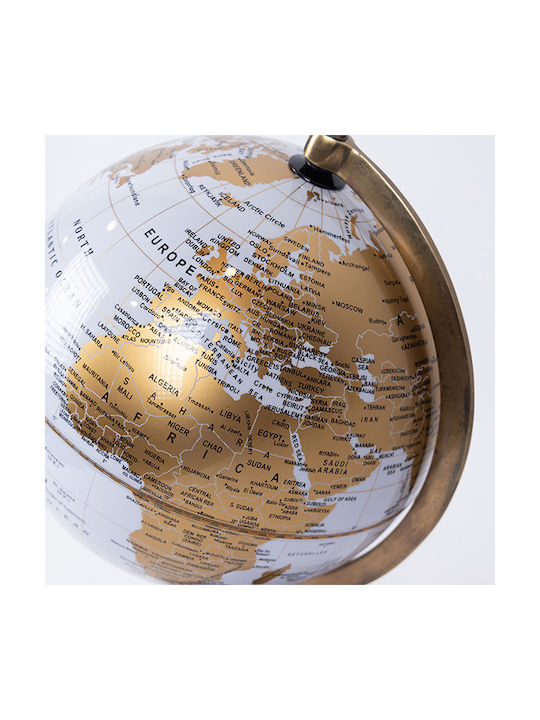 Metallglobus 752-19036 22x22x32cm Gold-weiß Estheti Home Metall Metallglobus 752-19036 22x22x32cm Gold-weiß Estheti Home Metall
