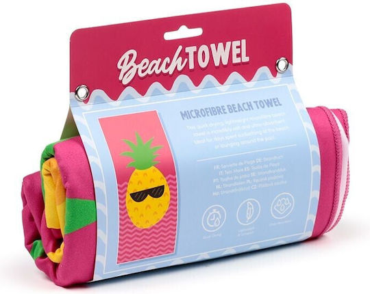 Puckator Pineapple Kinder-Strandtuch Beige 180x85cm