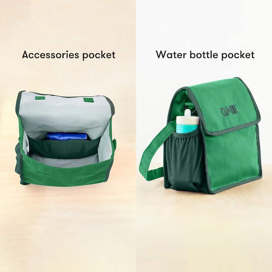 Omie School Insulated Hand Lunch Bag Green