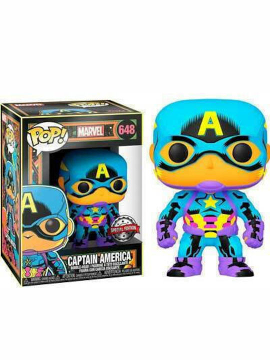 Funko Pop! Bobble-Head Marvel: Captain Marvel - Captain America 648 Special Edition