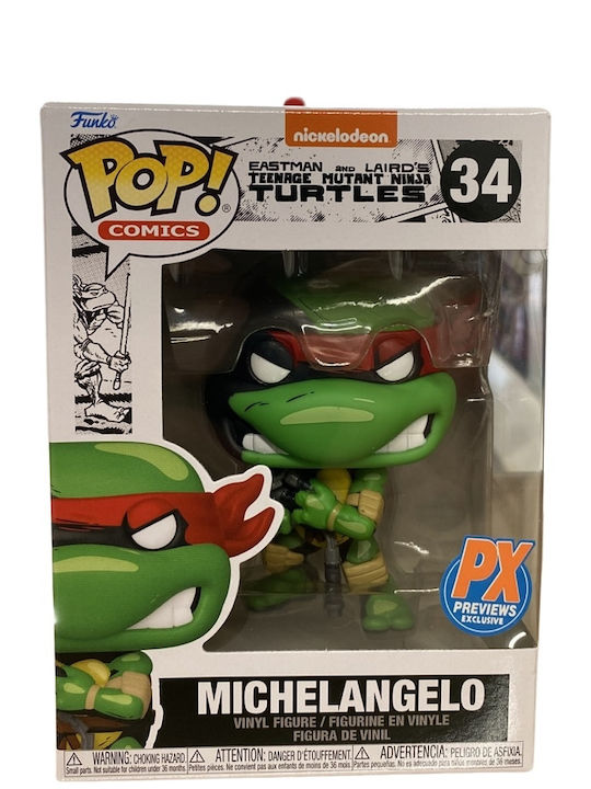 Funko Pop! Comics: Teenage Mutant Ninja Turtles - Michelangelo 34 Special Edition