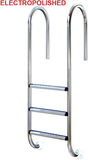 Astral Pool Muro Treppe Für Pool Aus Rostfreiem Stahl 94,6x50cm Silber PLM301E