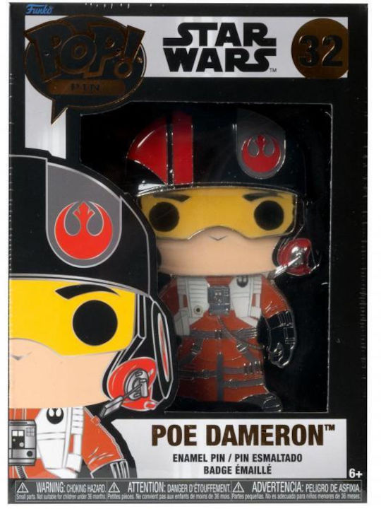 Funko Pop! Pin Movies: Poe Dameron Funko Pop! Pin Movies: Poe Dameron