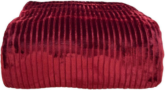 Linea Home Pătură Catifea Supersize 220x240cm Burgundia