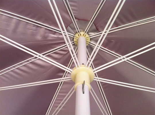 Summer Club Beach Umbrella Diameter 2.4m with UV Protection Blue