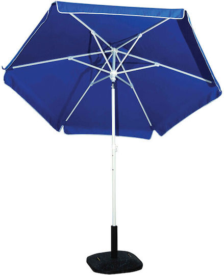 Campus Folding Beach Umbrella Diameter 2m with UV Protection and Air Vent Blue