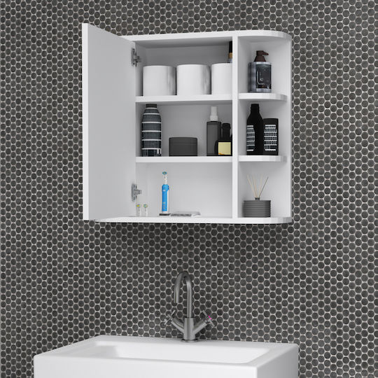 Bathroom Mirror Diro Megapap White 65x17.5x60cm Package 1 Piece