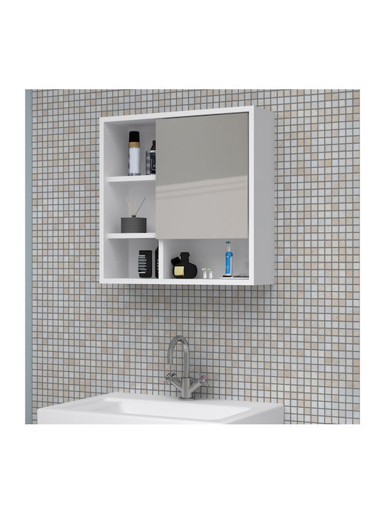 Oglindă de baie Demo Megapap Albă 60x17.5x60cm Pachet 1 Bucată