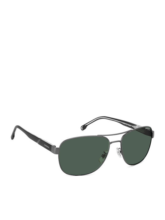 Carrera Unisex Sunglasses With Black Metallic Frame And Grey Lens