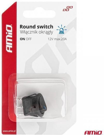 AMiO Comutator On/Off auto 12V Universal Albastru