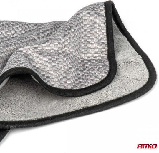 AMiO Cloth Microfiber Cleaning / Polishing / Drying for Body Car 600gsm Gray 40x40cm