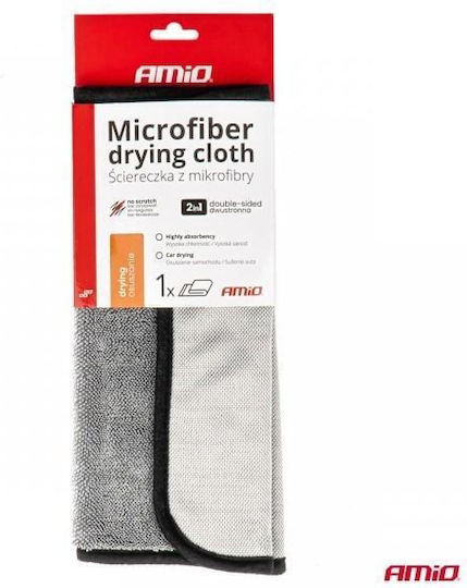 AMiO Mikrofaser-Auto-Tücher für Polieren und Trocknen des Körpers Auto 550gsm Grau 40x30cm