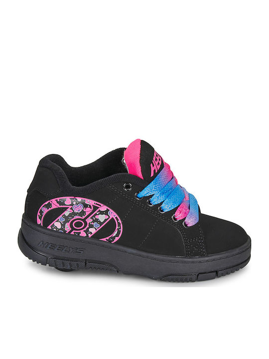 Παιδικά Sneakers με Ροδάκια Μαύρα