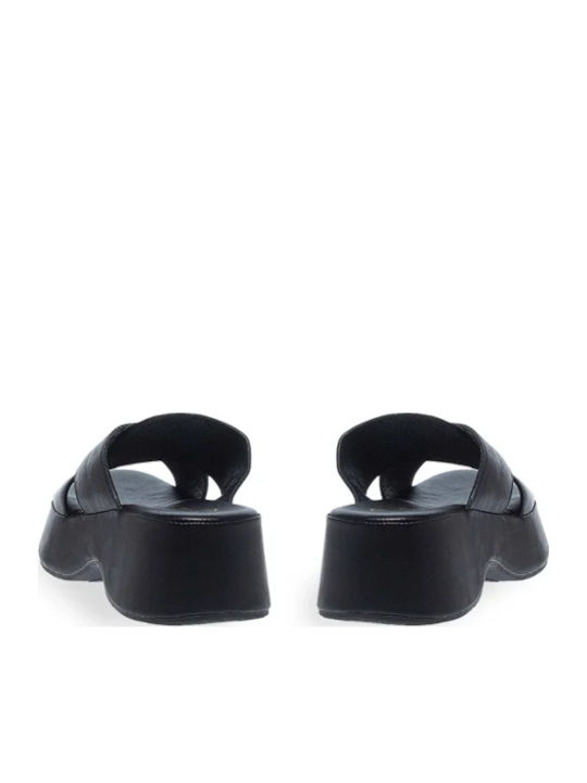 Flache Sandalen für Damen Flatforms in Schwarz Farbe
