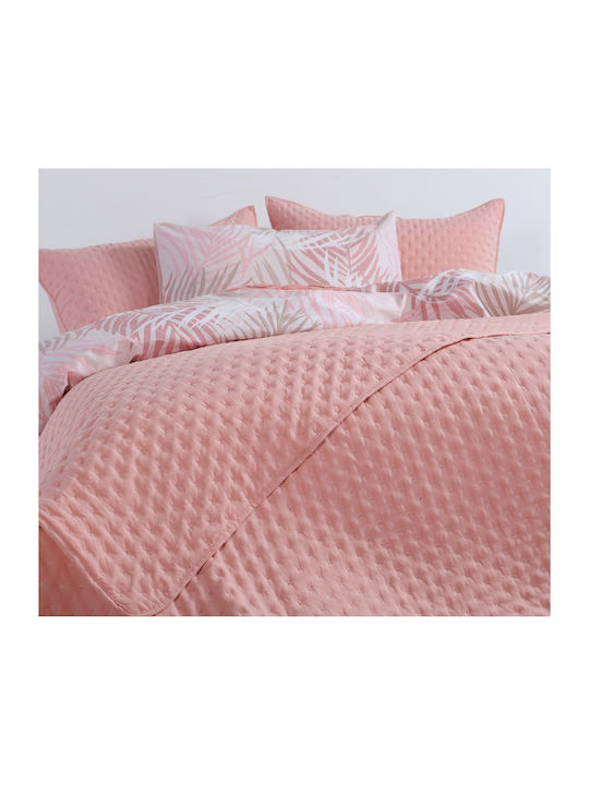 Nef-Nef Homeware Valia Κουβερλί Ημίδιπλο Microfiber Peach 180x240cm