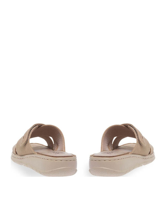 Damenplattformen Beige