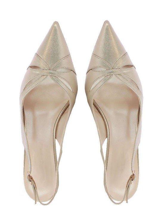 Beige Heels with Strap