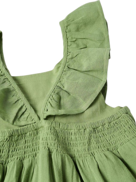 Children's Dress Lime Green