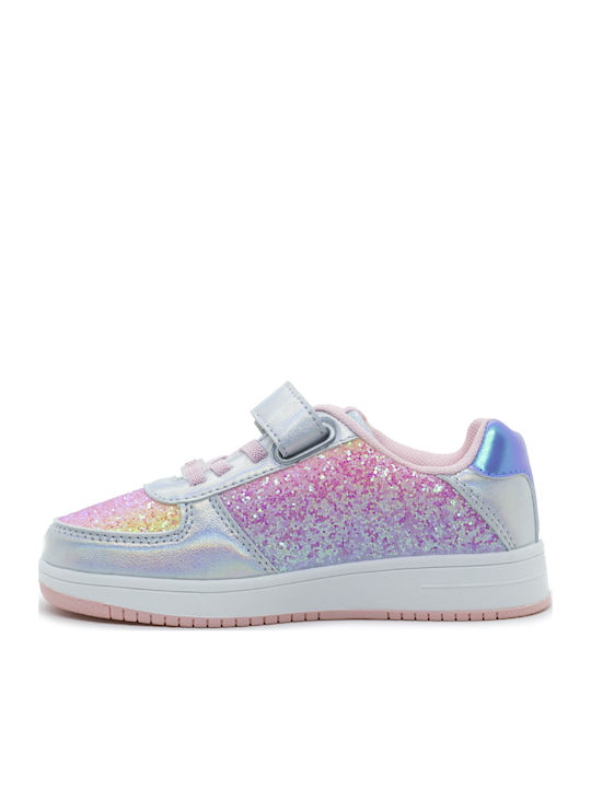 Παιδικά Sneakers με Σκρατς & Φωτάκια Πολύχρωμα