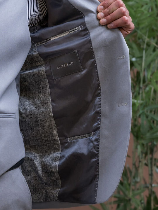 Herrenanzug mit Weste Grey