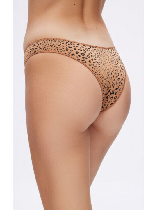 Fimelle Γυναικεία Brazil 2Pack χωρίς Ραφές Caramel, Black