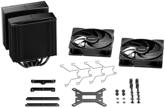 Be Quiet Pure Rock Pro 3 Ψύκτρα Επεξεργαστή Διπλού Ανεμιστήρα για Socket AM4/AM5/1200/115x/1700