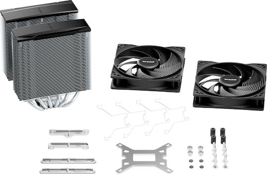 Be Quiet Pure Rock Pro 3 Dual Fan CPU Cooling for AM4/AM5/1200/115x/1700 Socket Silver