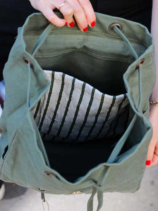 Hindbag Σχολική Τσάντα Πλάτης Πράσινη 17lt