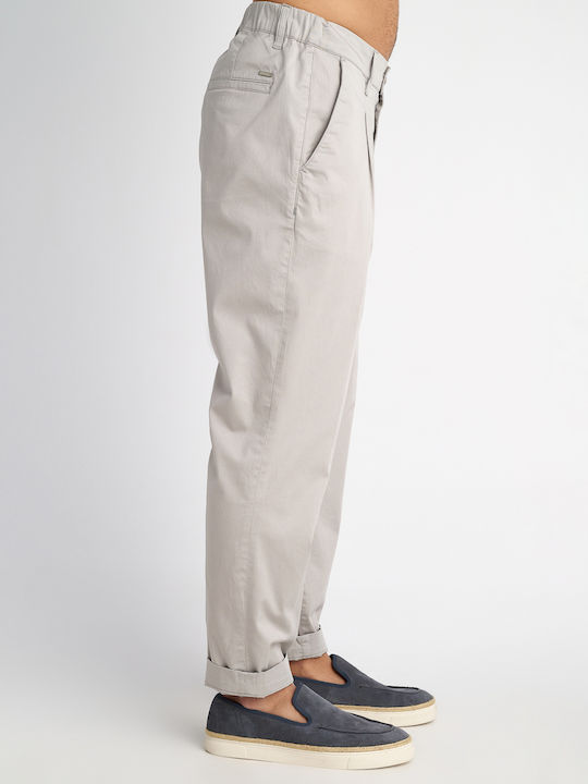 Culton Παντελόνι σε Tapered Γραμμή Silver Grey
