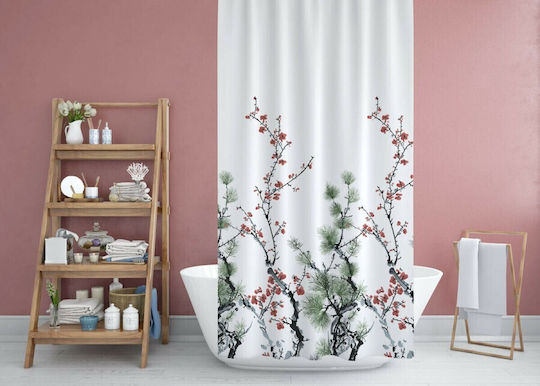 Tropik Home Душ завеса Тъканна 180x200см Pine