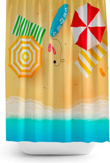 Tropik Home Душ завеса Тъканна 180x200см Beach