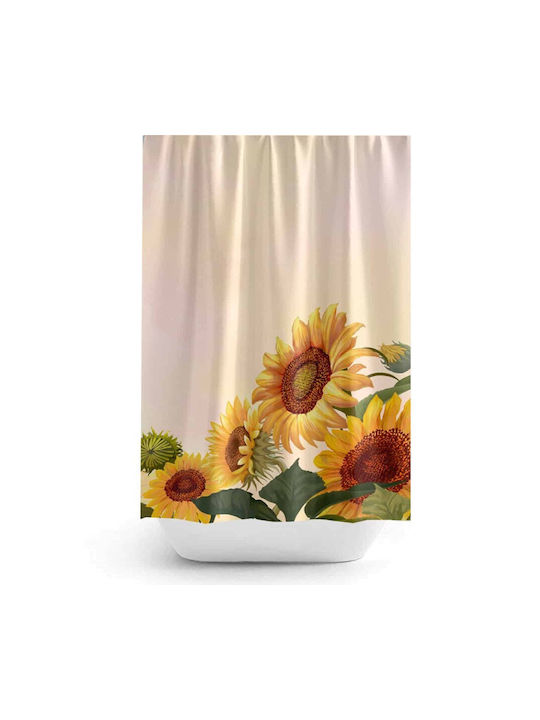 Tropik Home Душ завеса Тъканна 180x200см Sunflower