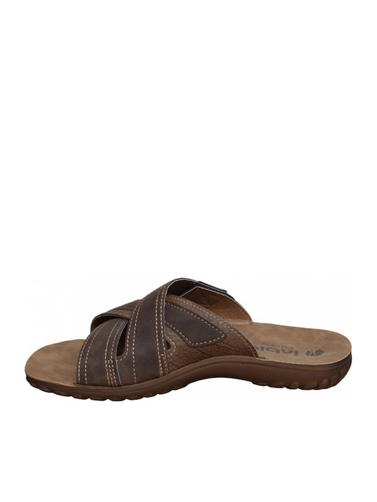 Herrensandalen in Tabac Braun Farbe