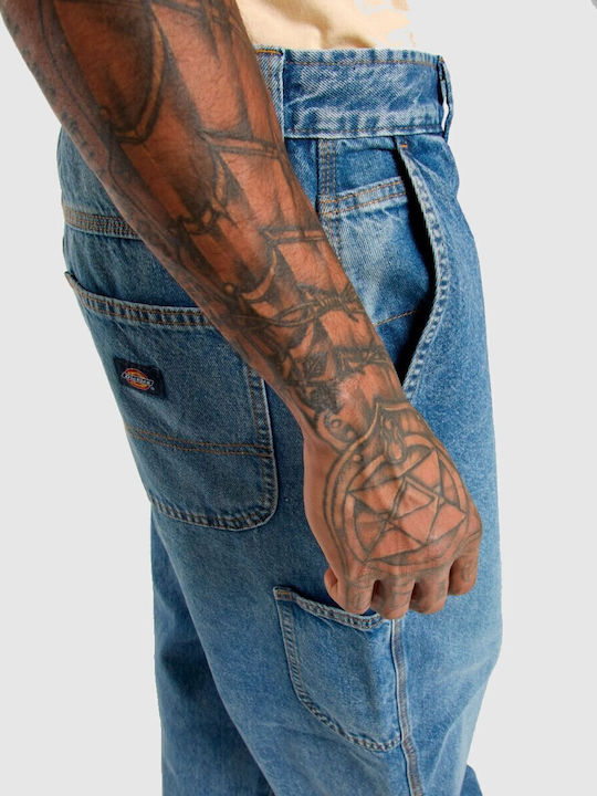 Madison Men's Jeans Pants with Loose Baggy Fit Rinsed Fade