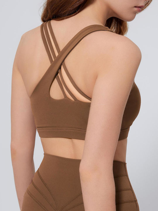Women's Sports Bra without Padding Brown